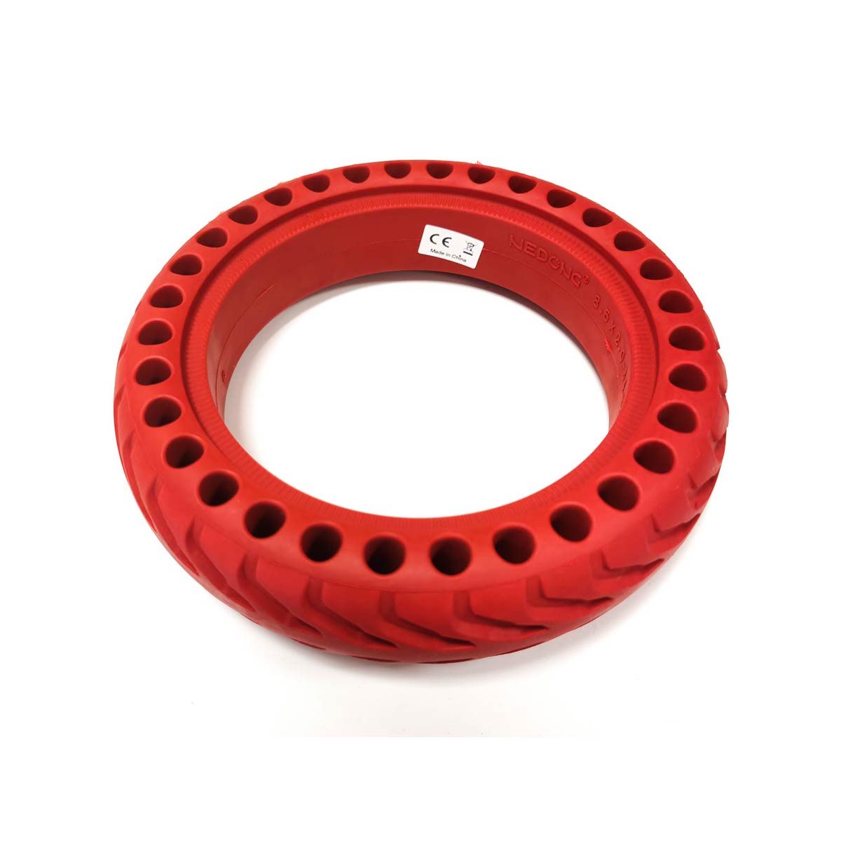 Rueda Maciza Agujereada 8.5x2 Roja