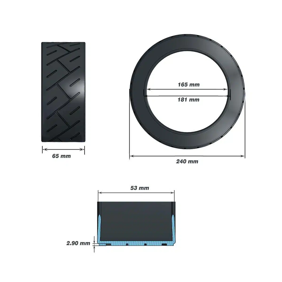 Cubierta 10x2.3-6.5 CST