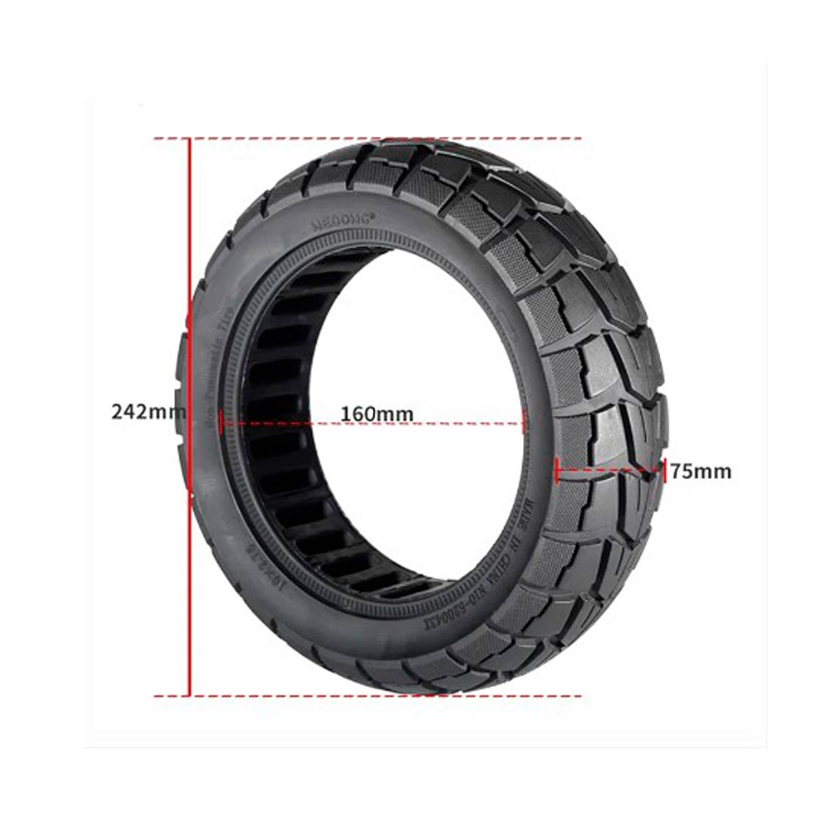 Rueda Maciza 10x2.75-6.5 Offroad ND