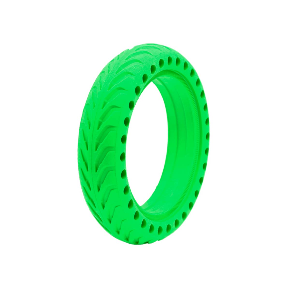 Rueda Maciza Agujereada 8.5x2 Verde