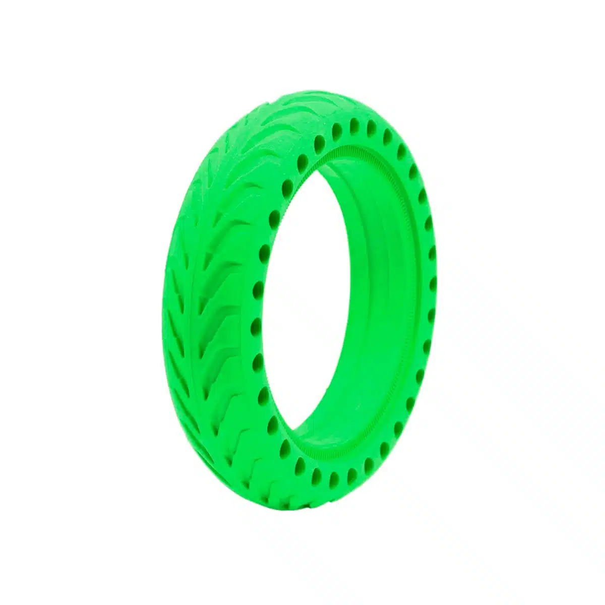 Rueda Maciza Agujereada 8.5x2 Verde