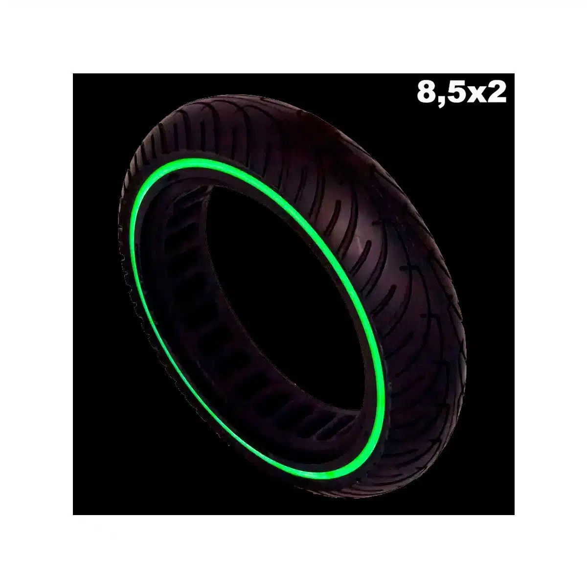 Rueda Maciza Nedong Fluorescente 8.5x2