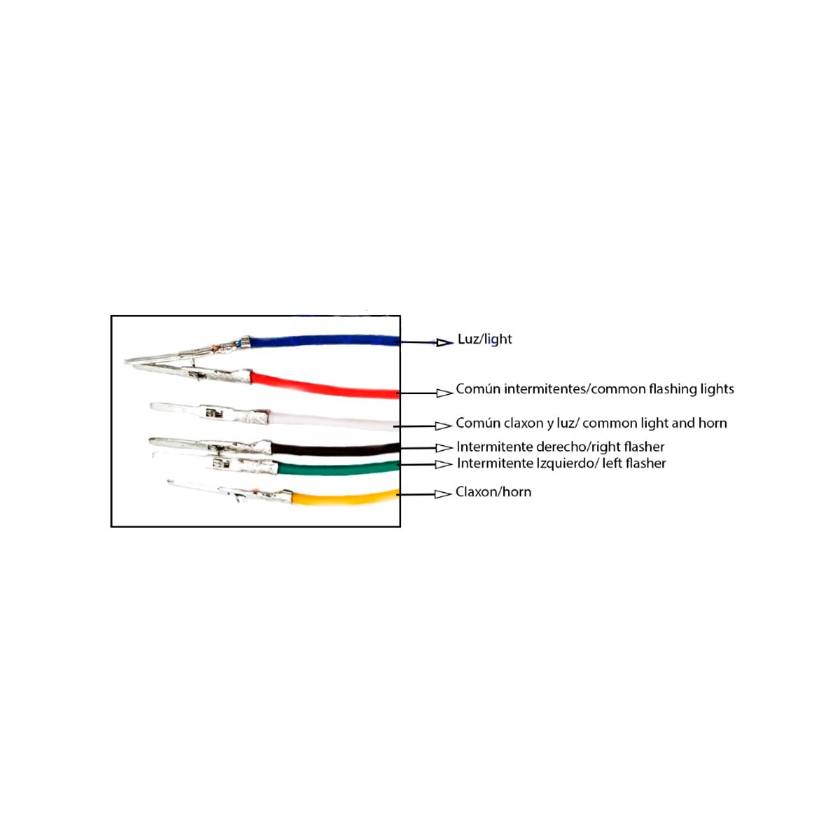 Botonera con Luz Claxon Intermitente