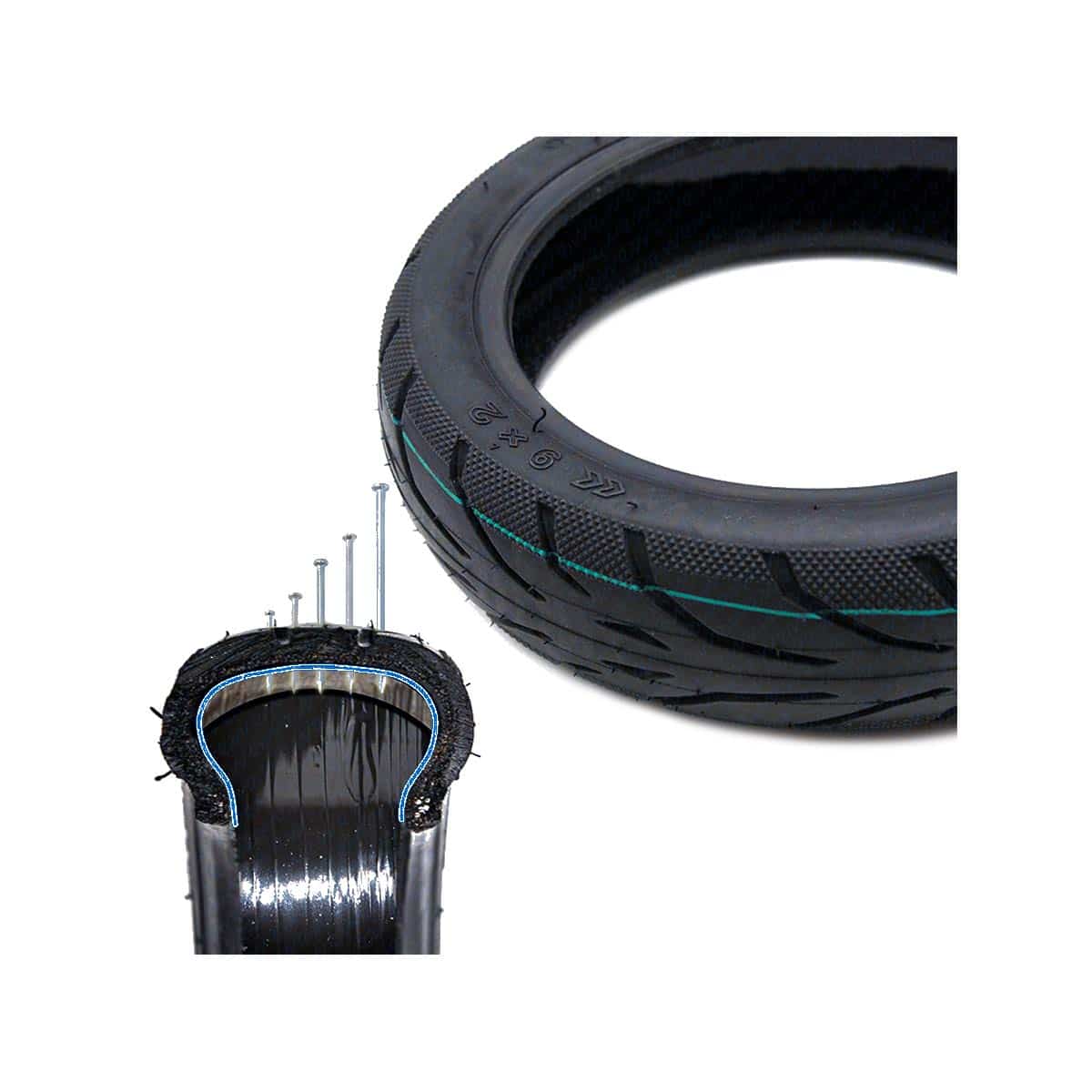 Cubierta Tubeless Cityroad 9x2 Gel Yuanxing