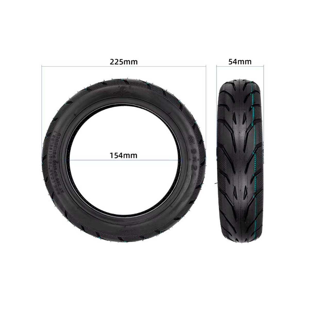 Cubierta Tubeless 9x2-6.1 Gel