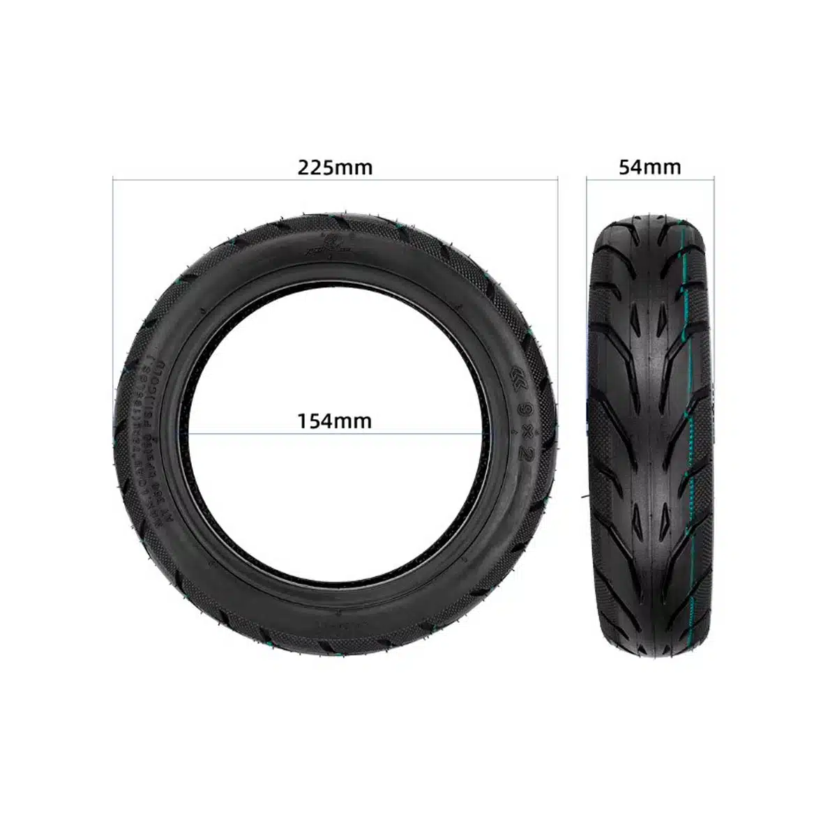Cubierta Tubeless 9x2-6.1 Gel