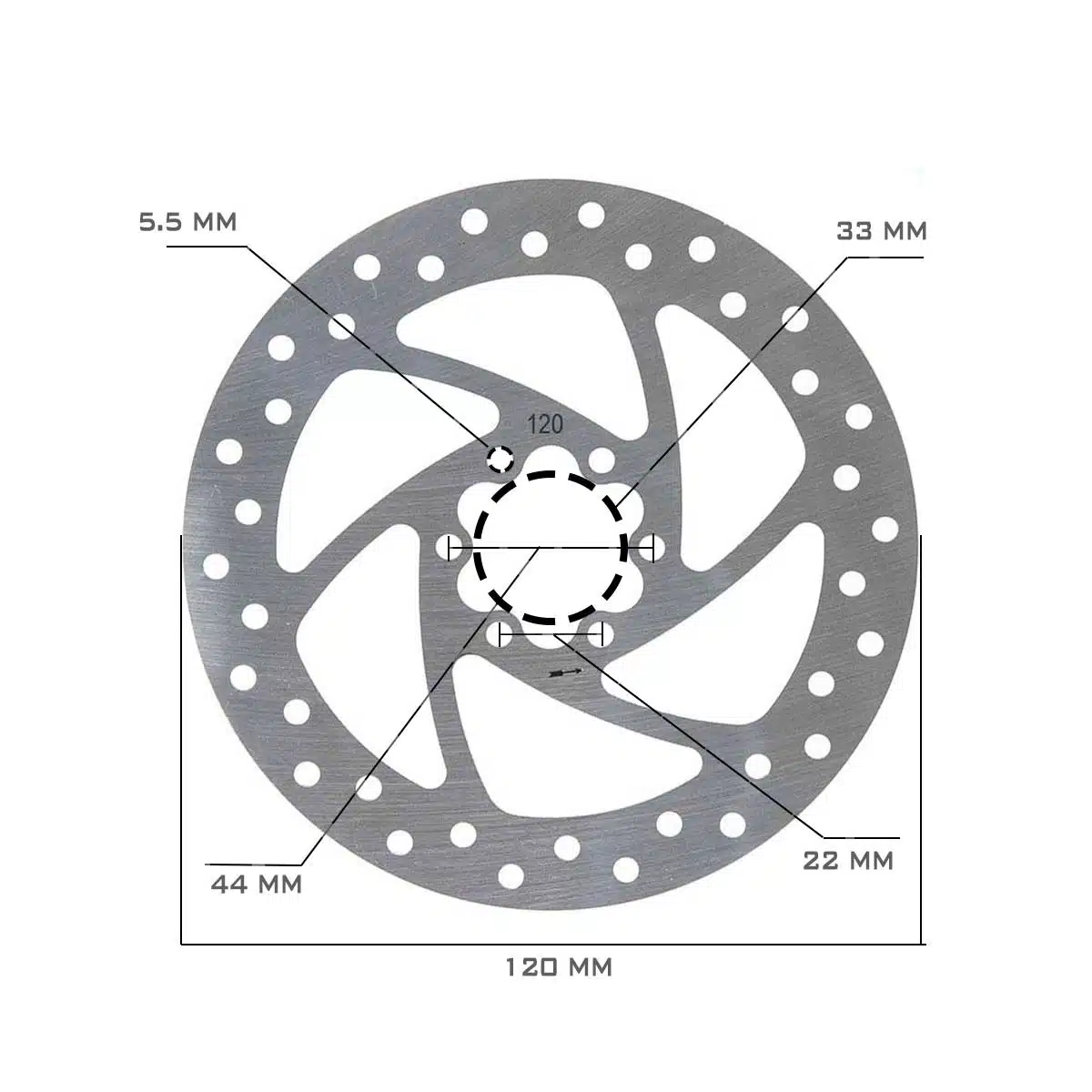 Disco Freno 120mm Cecotec