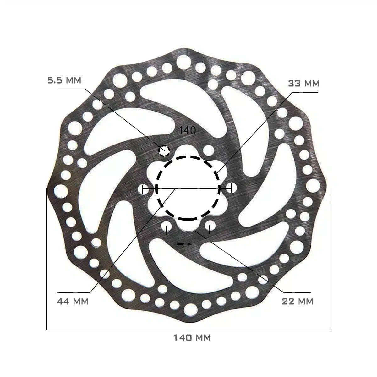 Disco Freno R6 140mm