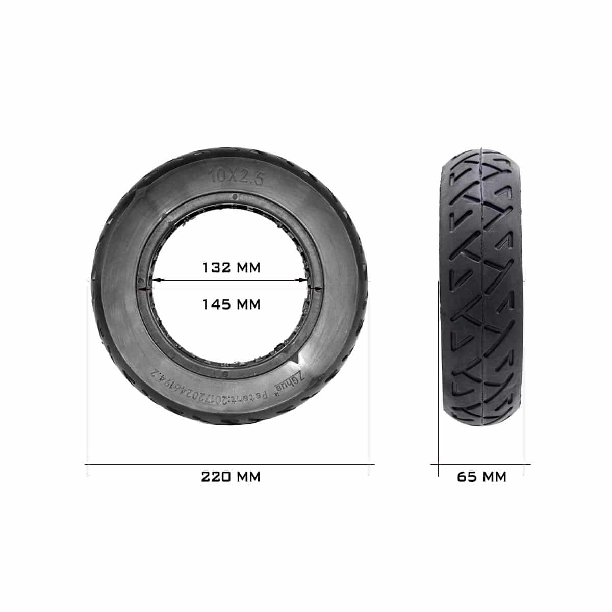 Rueda Maciza 10x2.5-6