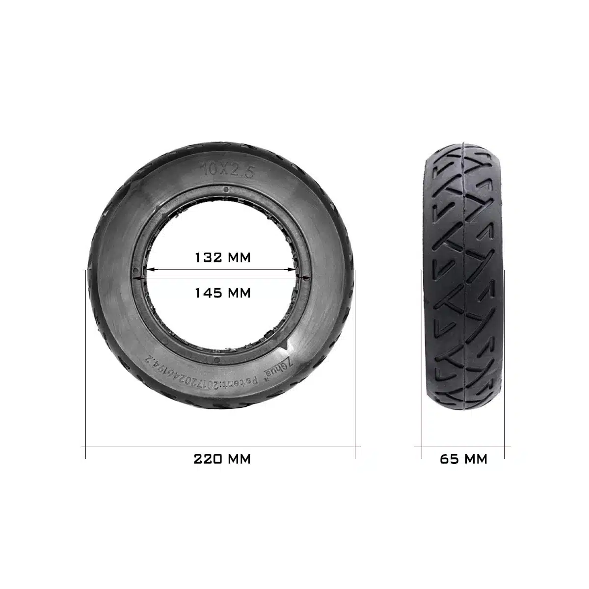 Rueda Maciza 10x2.5-6