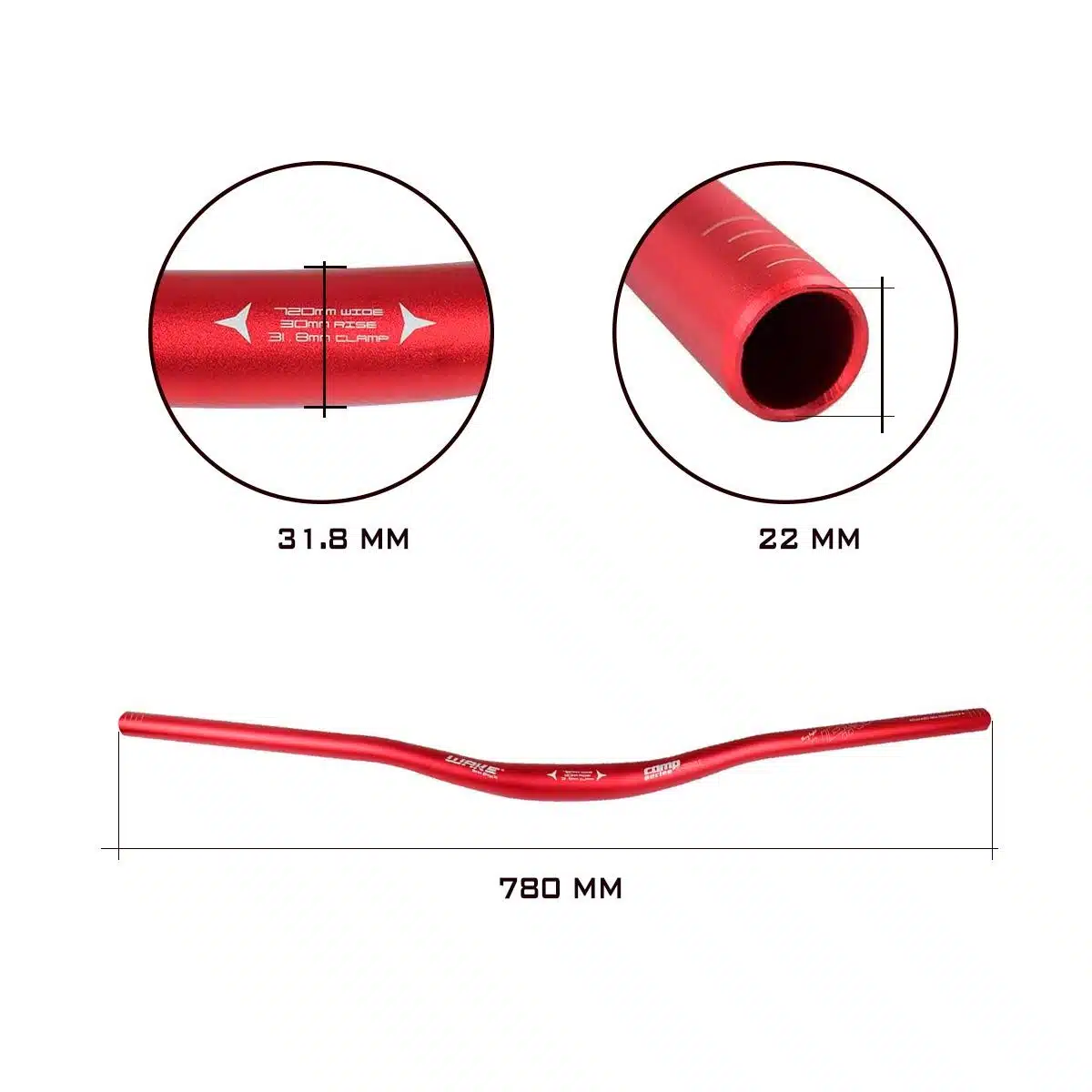 Manillar MTB Wake 780mm - Imagen 7