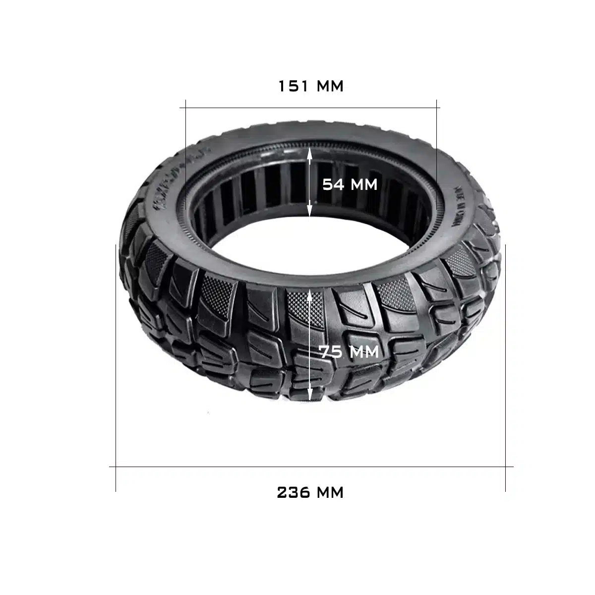 Rueda Maciza 10x2.70-6.5 Offroad