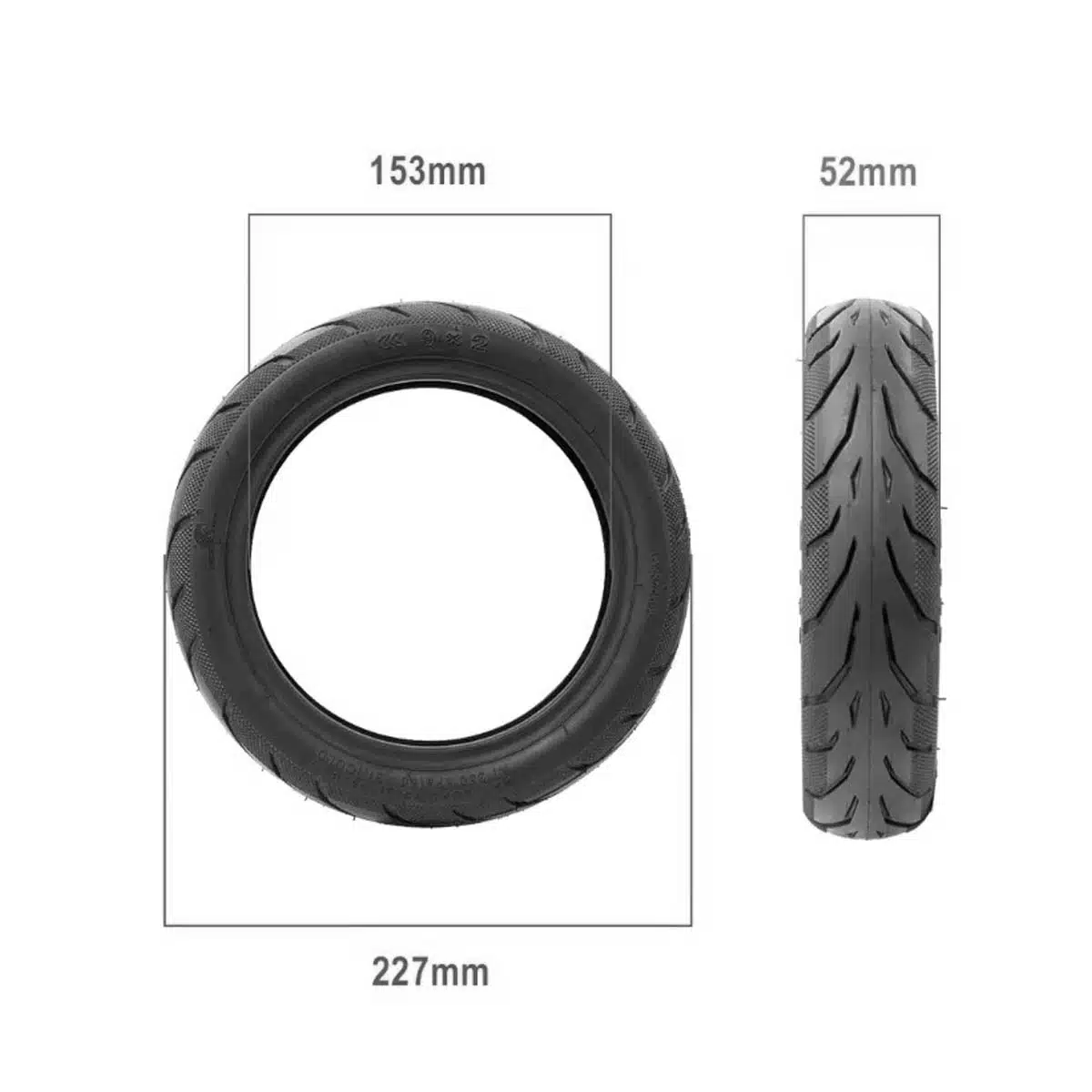 Cubierta Tubeless 9x2-6.1