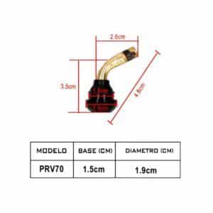 Valvula Curva 135 Tubeless PVR70