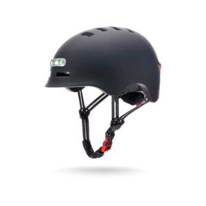 Casco con Luz Led Negro