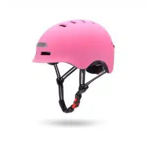 Casco con Luz Led Rosa